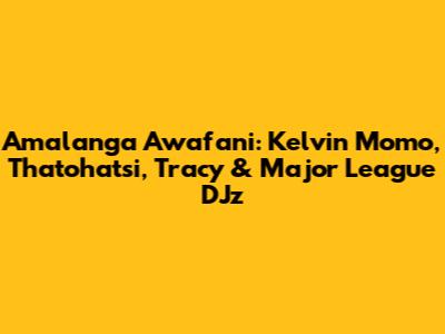 Amalanga Awafani: Kelvin Momo, Thatohatsi, Tracy & Major League DJz