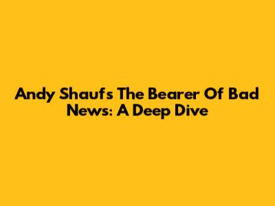 Andy Shauf's "The Bearer Of Bad News": A Deep Dive