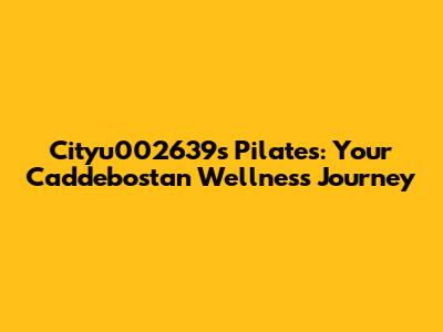 Cityu002639s Pilates: Your Caddebostan Wellness Journey