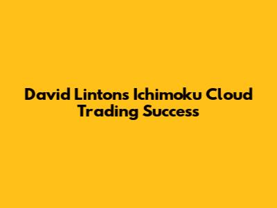 David Linton's Ichimoku Cloud Trading Success