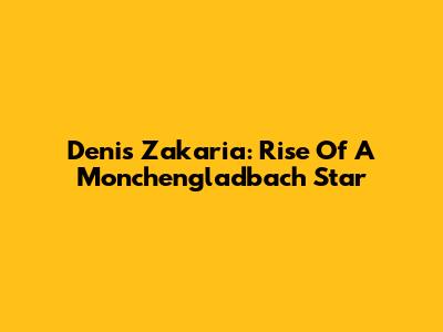 Denis Zakaria: Rise Of A Monchengladbach Star