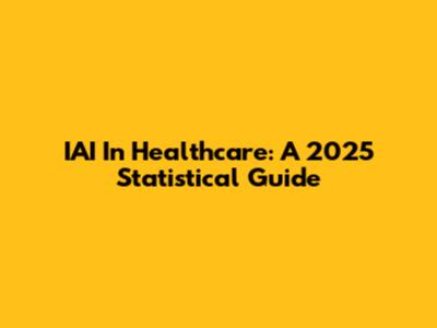 IAI In Healthcare: A 2025 Statistical Guide