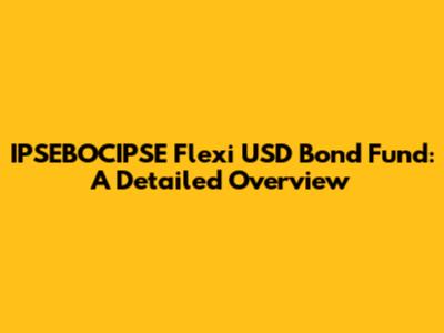 IPSEBOCIPSE Flexi USD Bond Fund:  A Detailed Overview