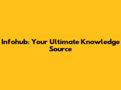 Infohub: Your Ultimate Knowledge Source