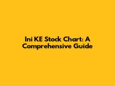 Ini KE Stock Chart: A Comprehensive Guide