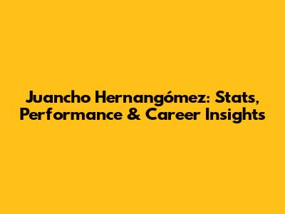 Juancho Hernangómez: Stats, Performance & Career Insights