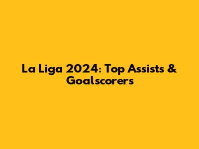 La Liga 2024: Top Assists & Goalscorers