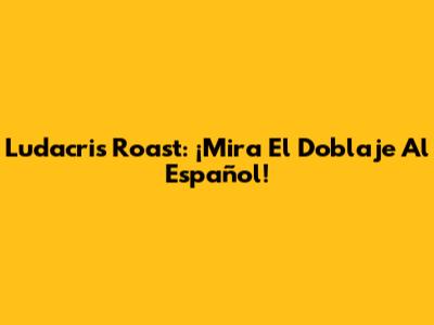 Ludacris Roast: ¡Mira El Doblaje Al Español!