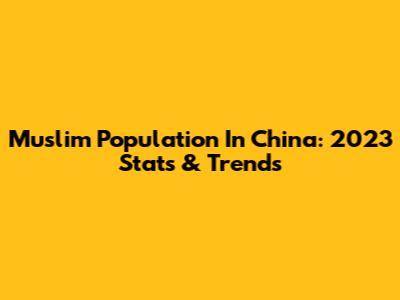 Muslim Population In China: 2023 Stats & Trends