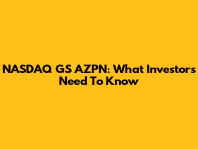 NASDAQ GS AZPN: What Investors Need To Know