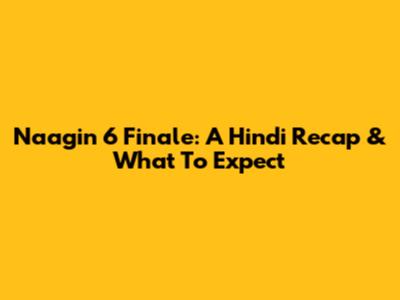 Naagin 6 Finale: A Hindi Recap & What To Expect
