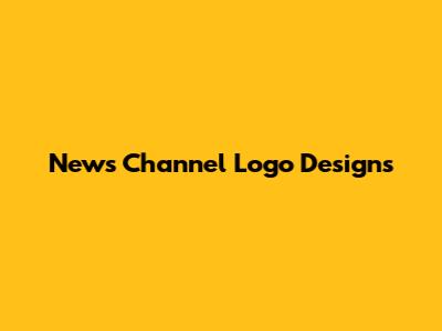 News Channel Logo Designs