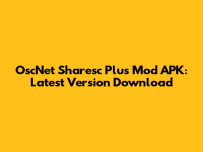 OscNet Sharesc Plus Mod APK: Latest Version Download