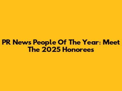 PR News People Of The Year: Meet The 2025 Honorees