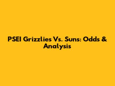 PSEI Grizzlies Vs. Suns: Odds & Analysis