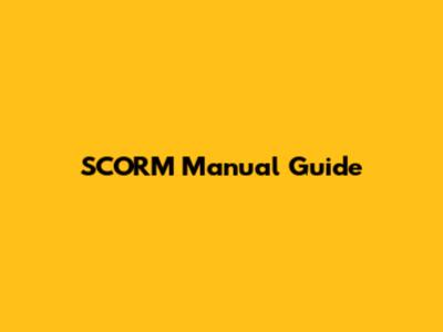 SCORM Manual Guide