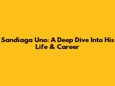 Sandiaga Uno: A Deep Dive Into His Life & Career