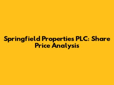 Springfield Properties PLC: Share Price Analysis