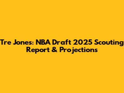 Tre Jones: NBA Draft 2025 Scouting Report & Projections